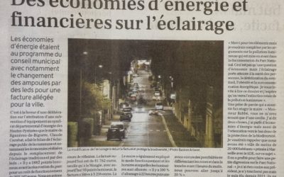 LA RENOVATION DE L’ECLAIRAGE PUBLIC : UN ENJEU ECONOMIQUE ET ENVIRONNEMENTAL