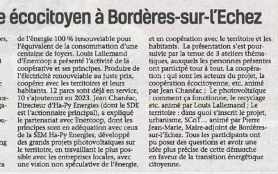 LA SEM HA-PY ENERGIES ET LE SDE65 MIS A L’HONNEUR DANS LA PRESSE