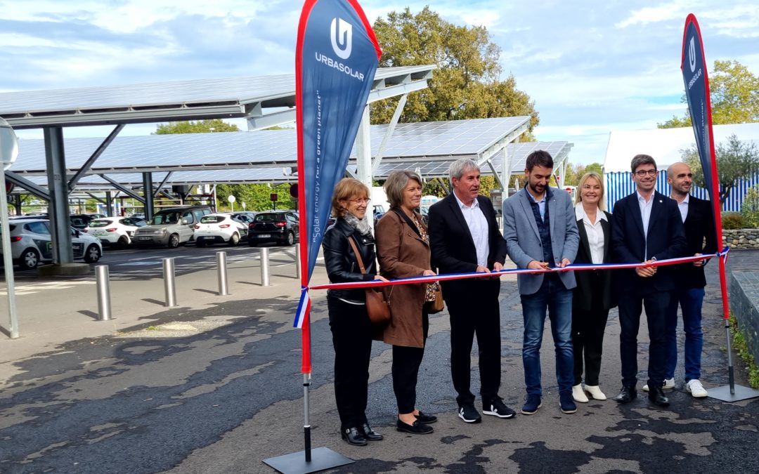 INAUGURATION DES OMBRIERES DU CENTRE COMMERCIAL D’ORLEIX LE 27 OCTOBRE 2023