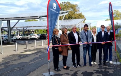 INAUGURATION DES OMBRIERES DU CENTRE COMMERCIAL D’ORLEIX LE 27 OCTOBRE 2023