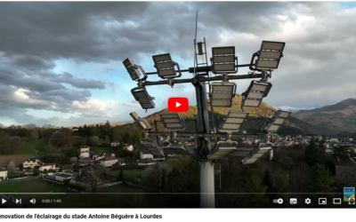 RENOVATION DE L’ECLAIRAGE PUBLIC DU STADE ANTOINE BEGUERE A LOURDES