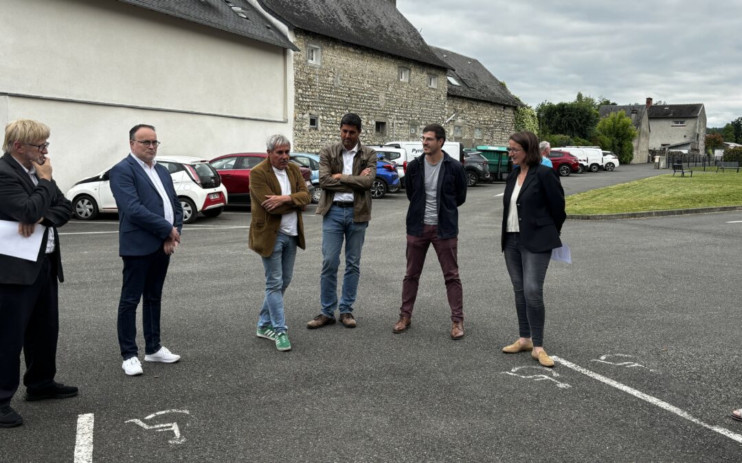 Inauguration du chantier d’enfouissement de lignes électriques et de rénovation de l’éclairage public à Bernac-Debat