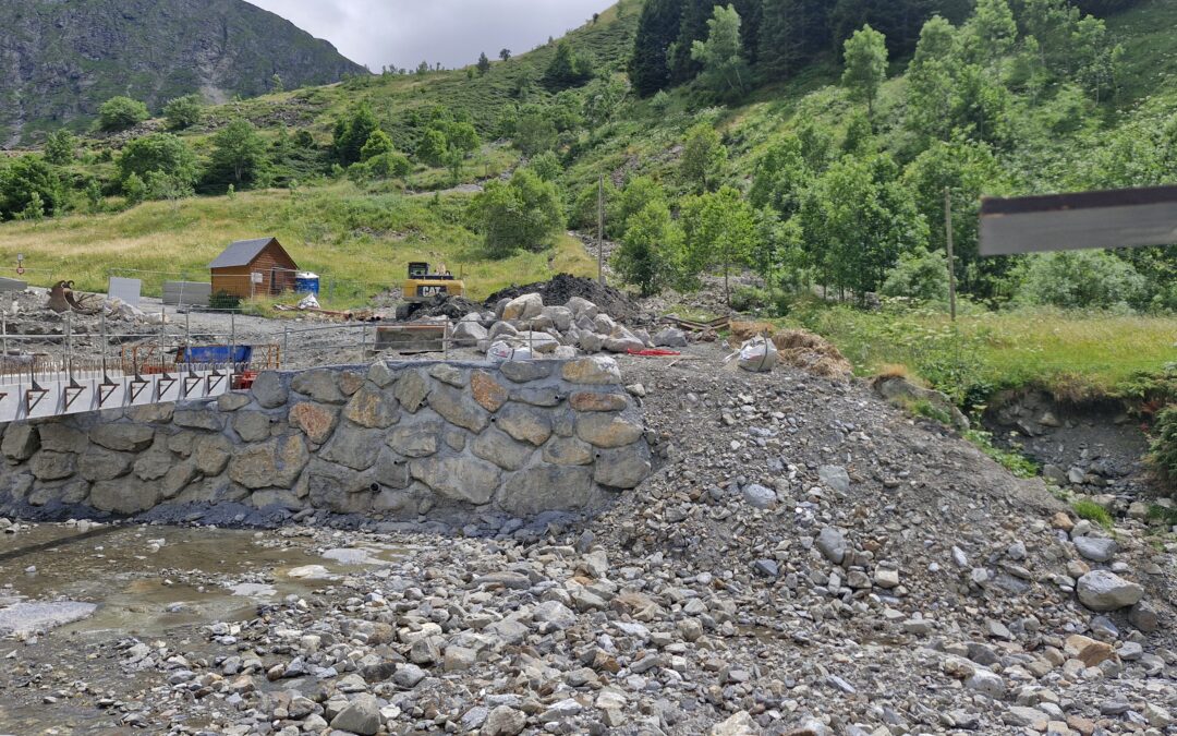 Rétablissement des réseaux secs de Gavarnie-Gèdre, au hameau d’Héas, suite à la crue du 7 septembre 2024