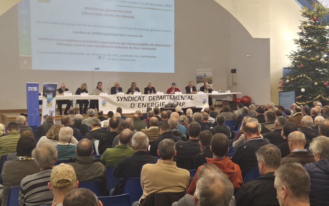 Projet de décentralisation : le Conseil Syndical du SDE65 adopte à l’unanimité une motion le 19 décembre 2025