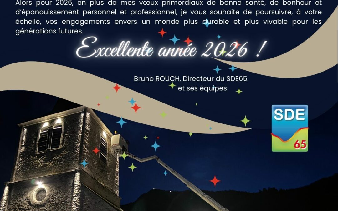 Vœux du Directeur du SDE65 et de son équipe